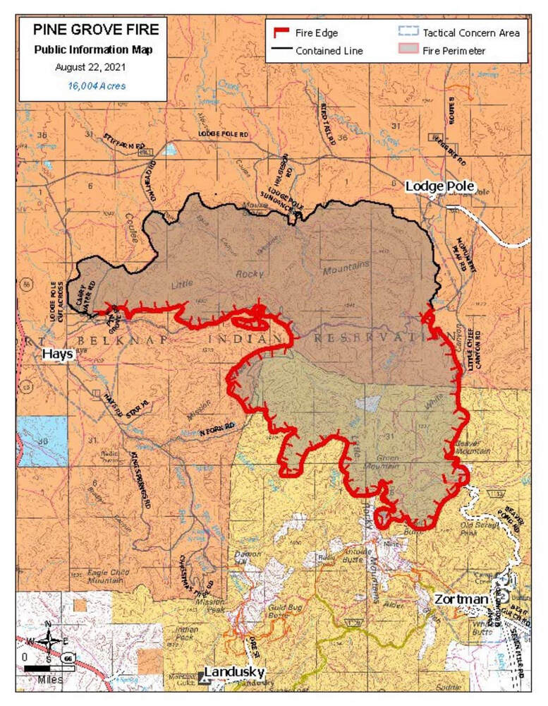 Pine Grove Fire at 16,004 Acres - 58% Contained as of Monday Morning ...